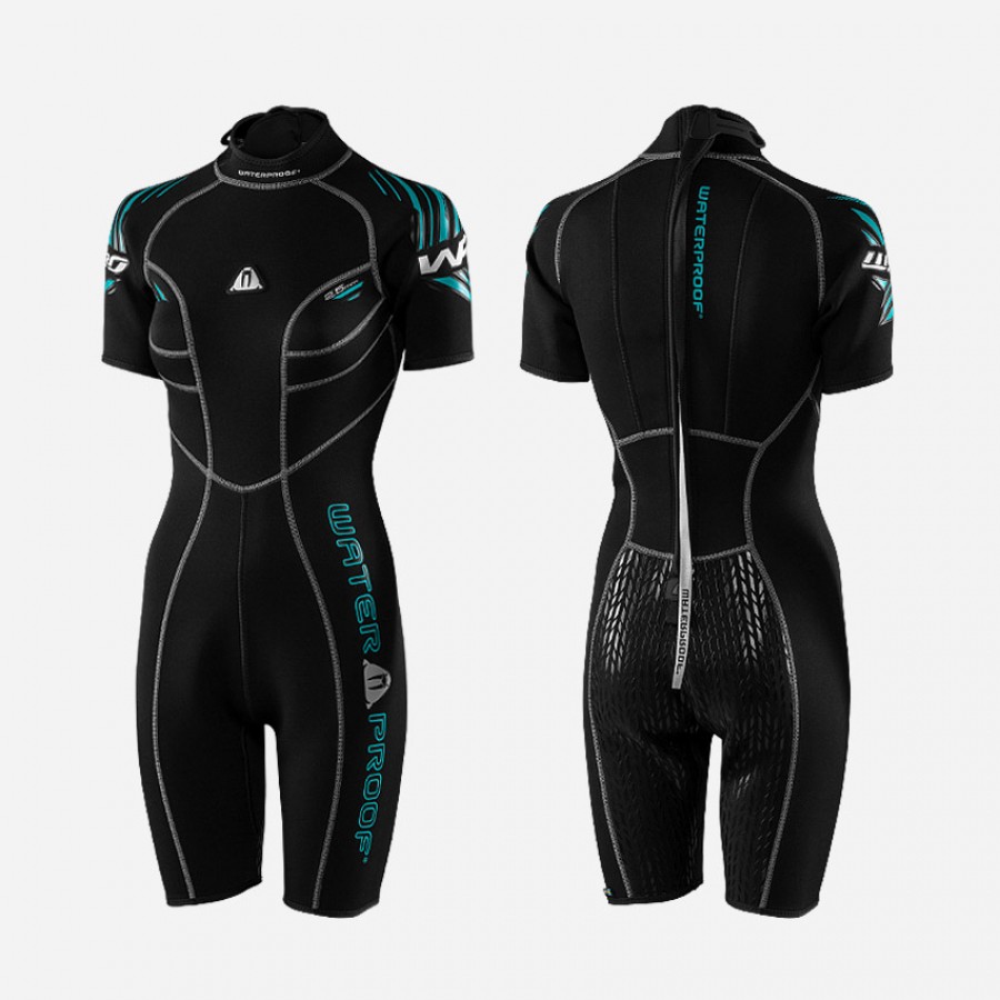 spearfishing suits - freediving - spearfishing - wet type - scuba diving - suits - swimming - W30 LADIES SHORTY SUIT SWIMMING